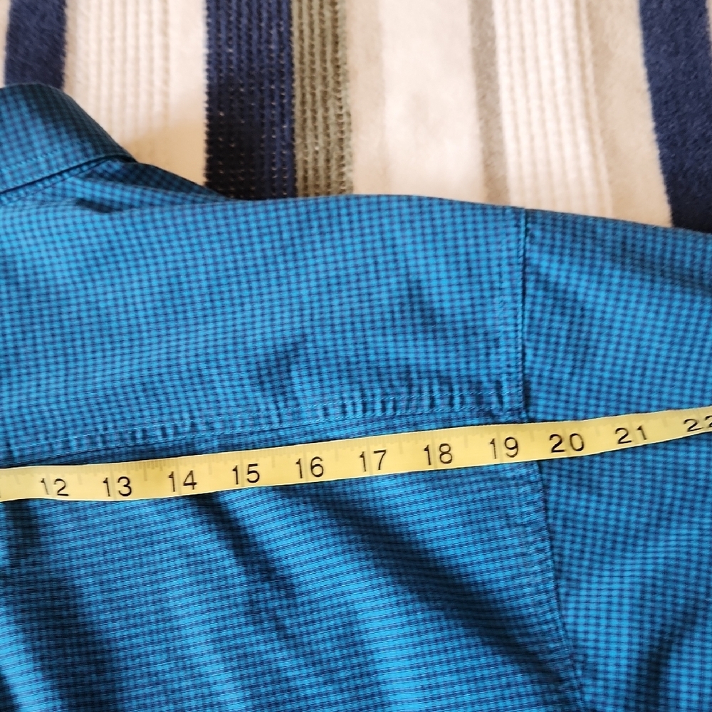 Ariat Turquoise Micro-Check Button-Down Shirt - image 8